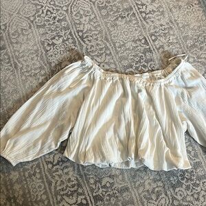 We the Free Off-Shoulder White Top